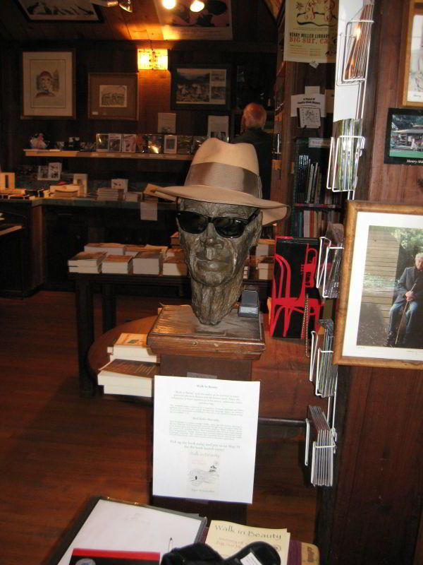 Henry Miller Memorial Library, head bust